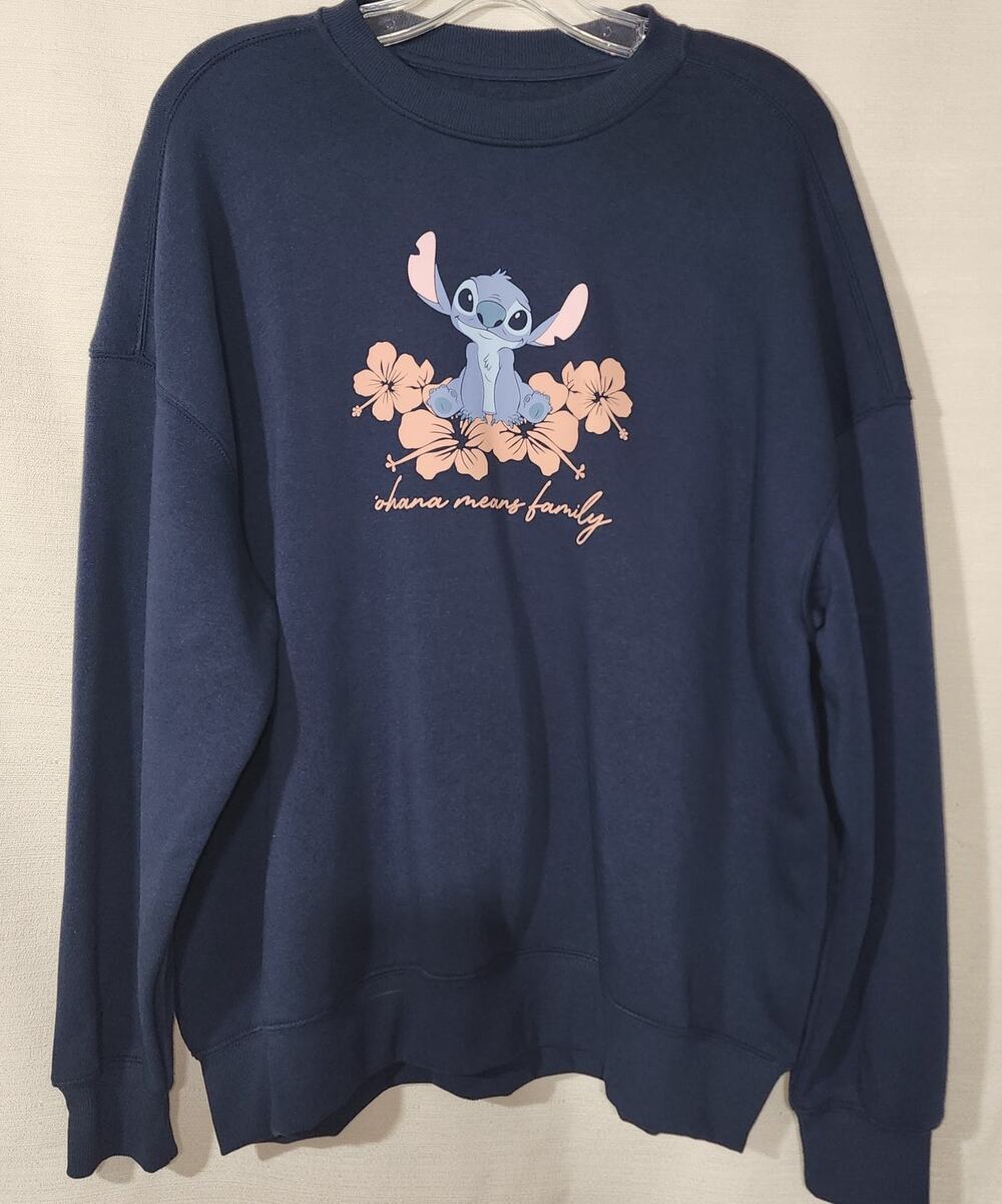 Disney Lilo and stitch '' Ohana means family'' women's small sweatshirt